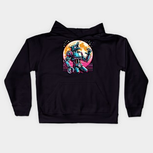 Cyborg Werewolf Full Moon Howl Sci-Fi Horror Fan Kids Hoodie